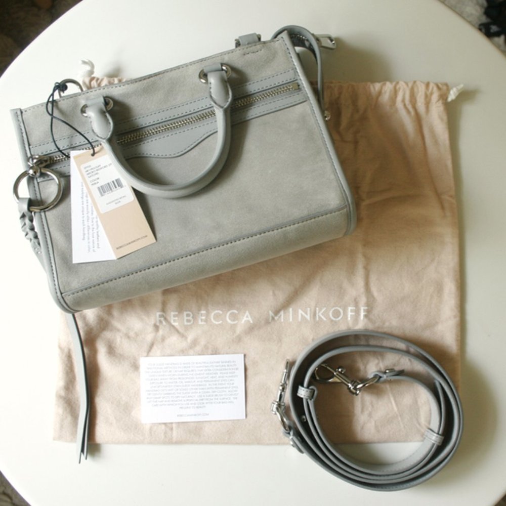 NWT Rebecca Minkoff Micro Bedford Perla / Gray